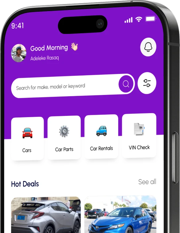Carmaat app on a phone